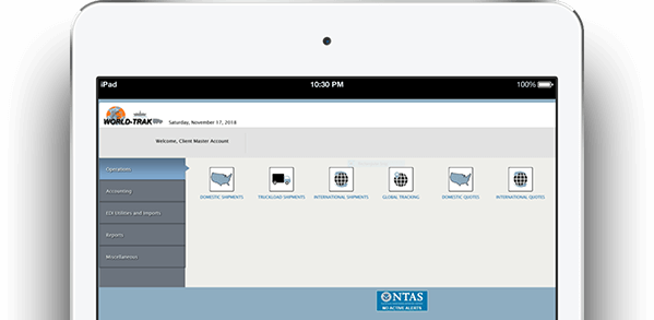 screenshot of Freight Forwarding Software